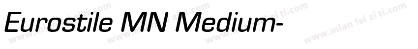 Eurostile MN Medium字体转换